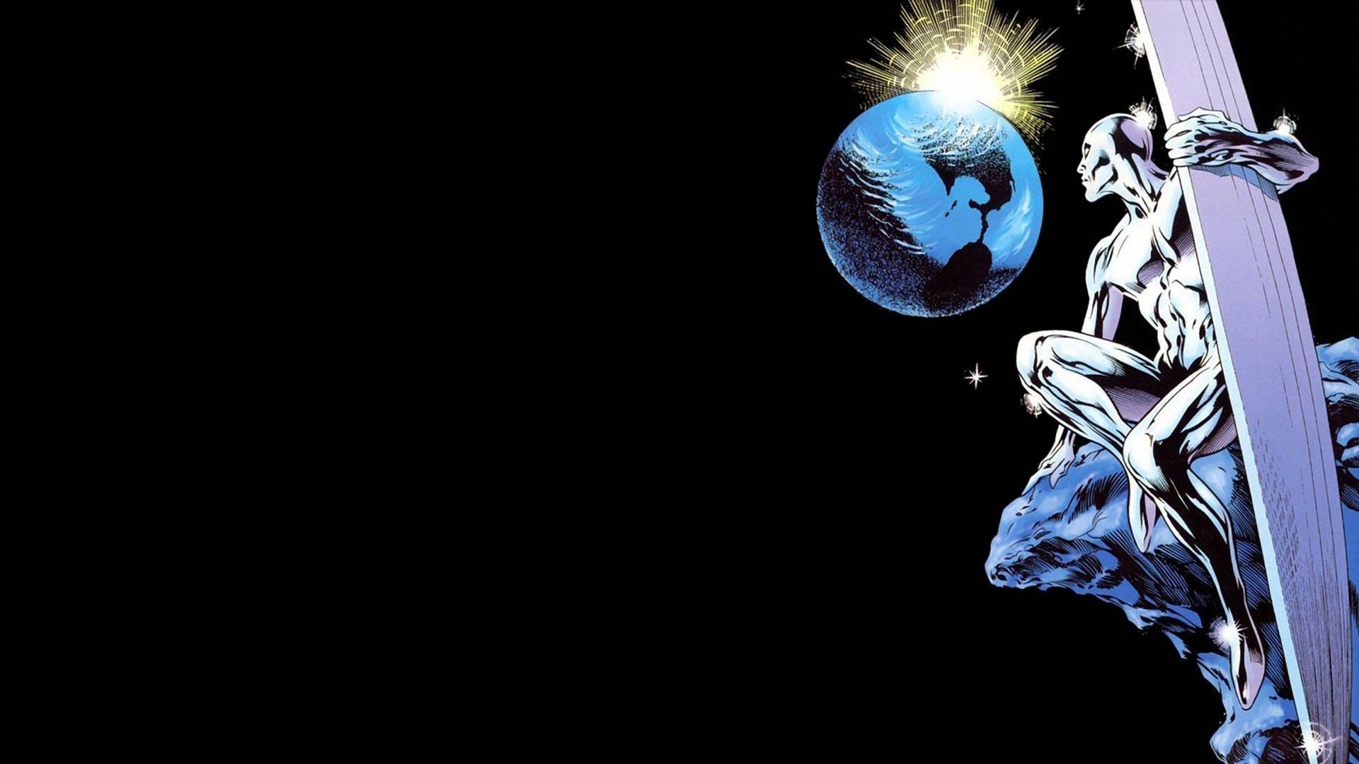 1920x1080 Silver Surfer HD Comic Wallpaper: Cosmic Guardian in Stunning Detailx1080