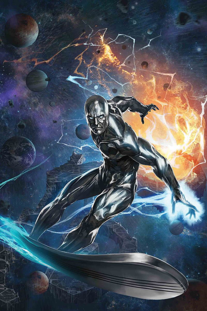 800x1197 SilverSurfer, marvel, space, HD phone wallpaper