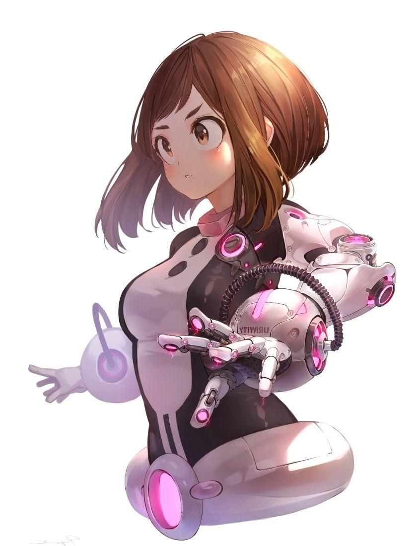 840x1100 Download 840x1160 wallpaper ochako uraraka, armour suit, anime