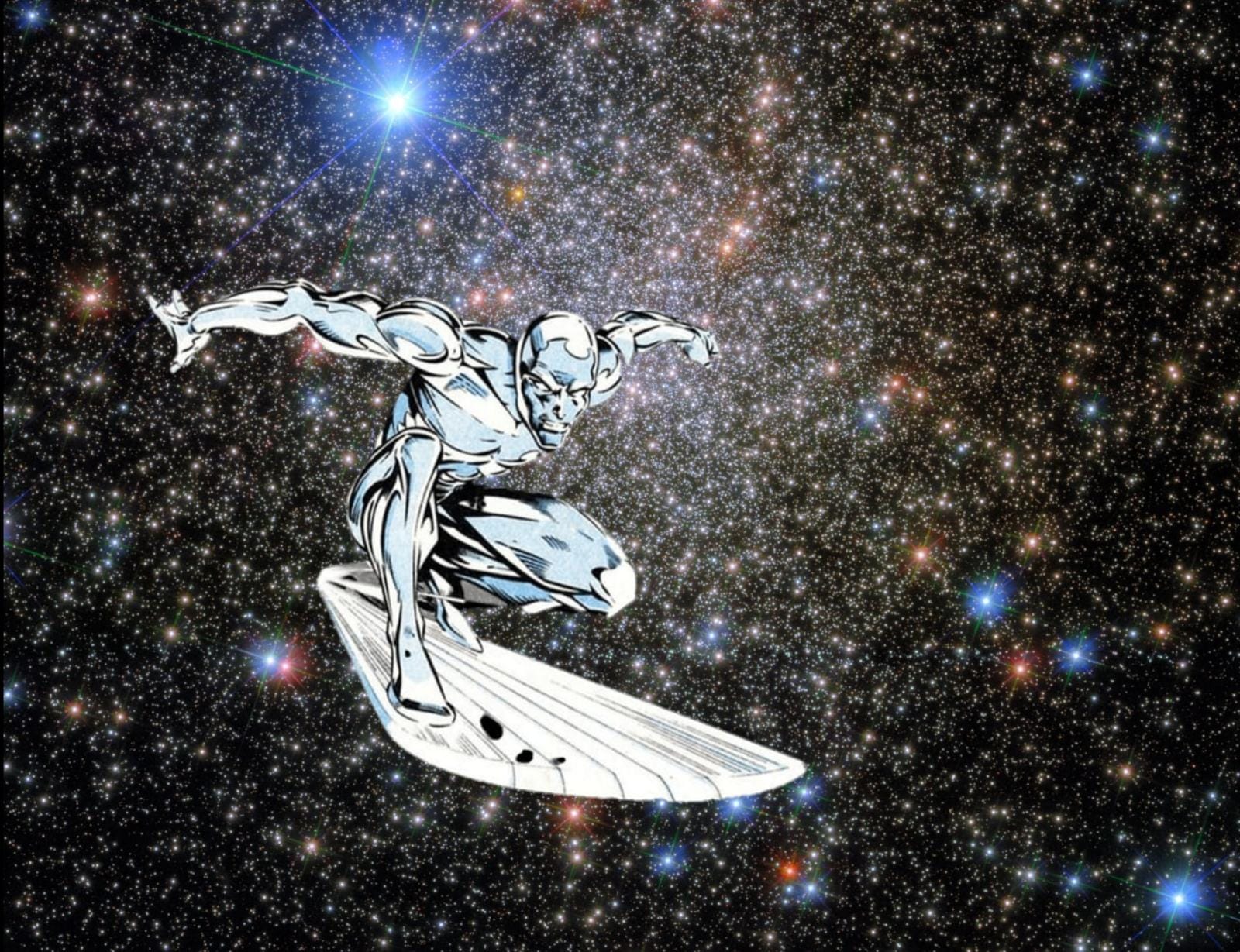 1600x1229 Saw nasa's most recent pic and thought I should put silver surfer in it so yeah