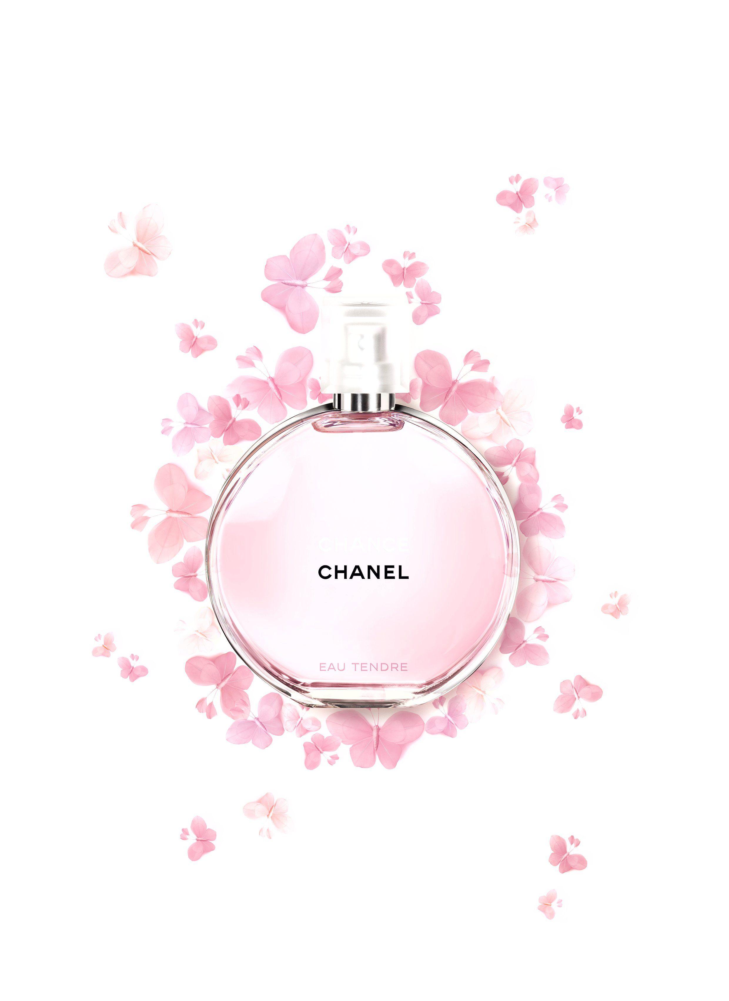2480x3406 Chanel CHANCE EAU TENDRE Shimmering Powdered Perfume. Scent of a