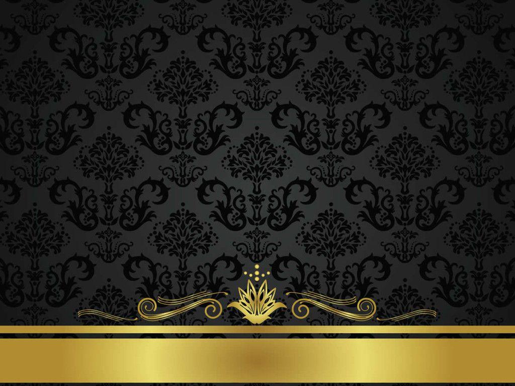 1024x768 Free download Black And Gold Vintage WallpaperHDCcom