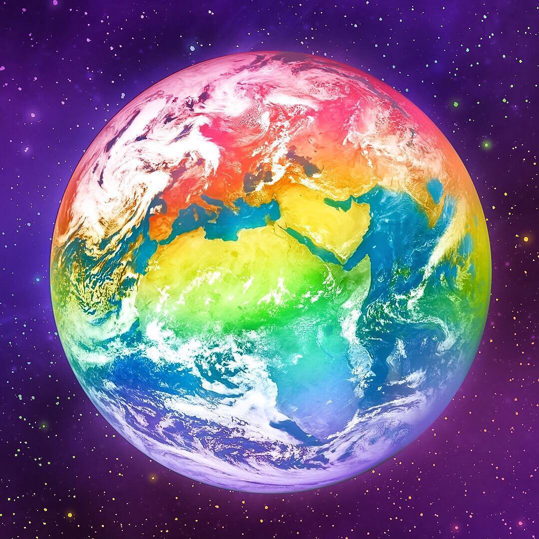 Rainbow Earth Wallpapers - Top Free Rainbow Earth Backgrounds ...