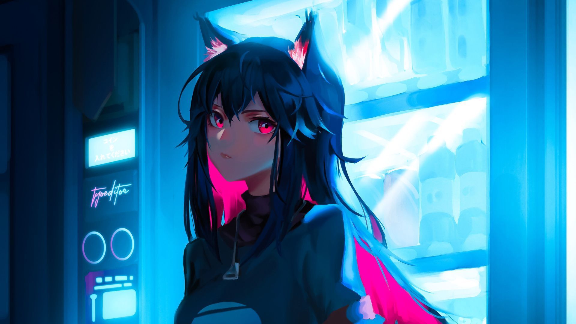 1920x1080 Cyber Anime Girl 4k Laptop Full HD 1080P , HD 4k Wallpaper, Image, Background, Photos and Picture
