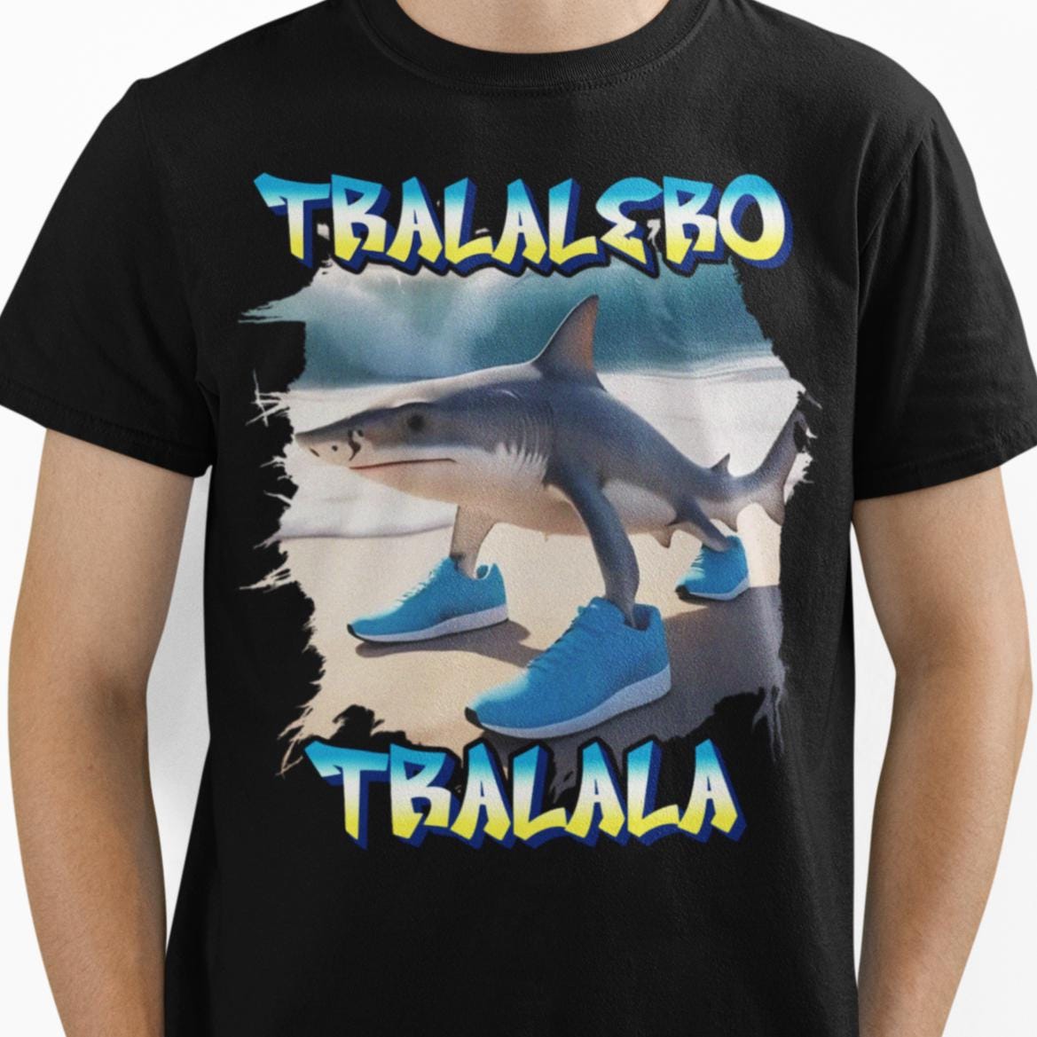 1169x1169 Tralalero Tralala Funny Shark Meme Shirt, Weird Absurd Hilarious Shirt, Viral Social Media Trending Unhinged Shirt