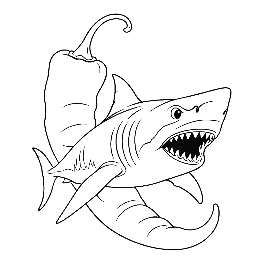 1024x1024 Tralalero Tralala coloring pages for free!