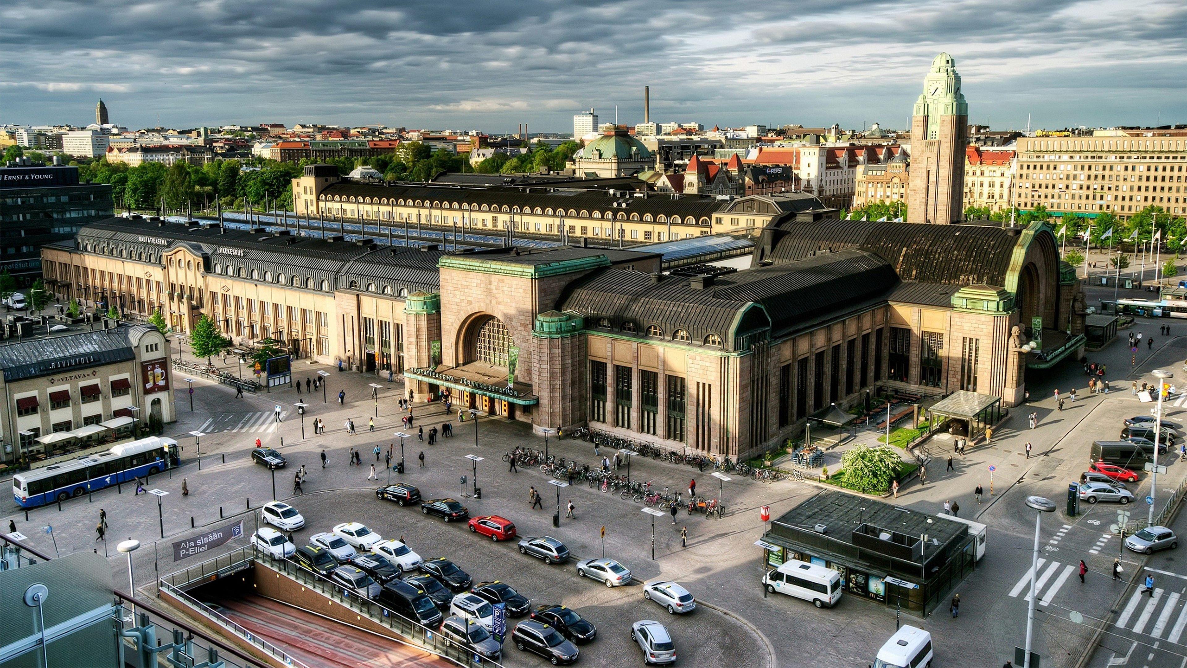 3840x2160 helsinki finland 4k ultra HD wallpaper. Train station architecture, Helsinki, Railway station