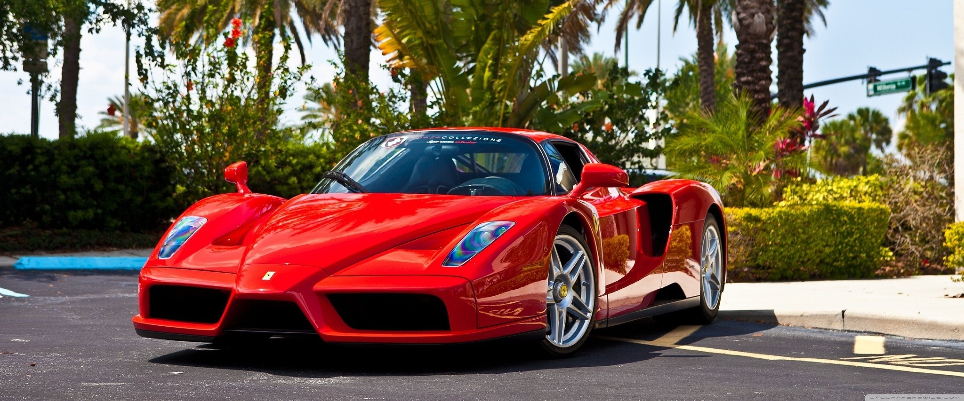 3840x1600 Red Ferrari Enzo Supercar 4K UHD Wallpaper for UltraHD Desktop and TV : Dual and Triple Monitor : Smartphone and Tablet Devices
