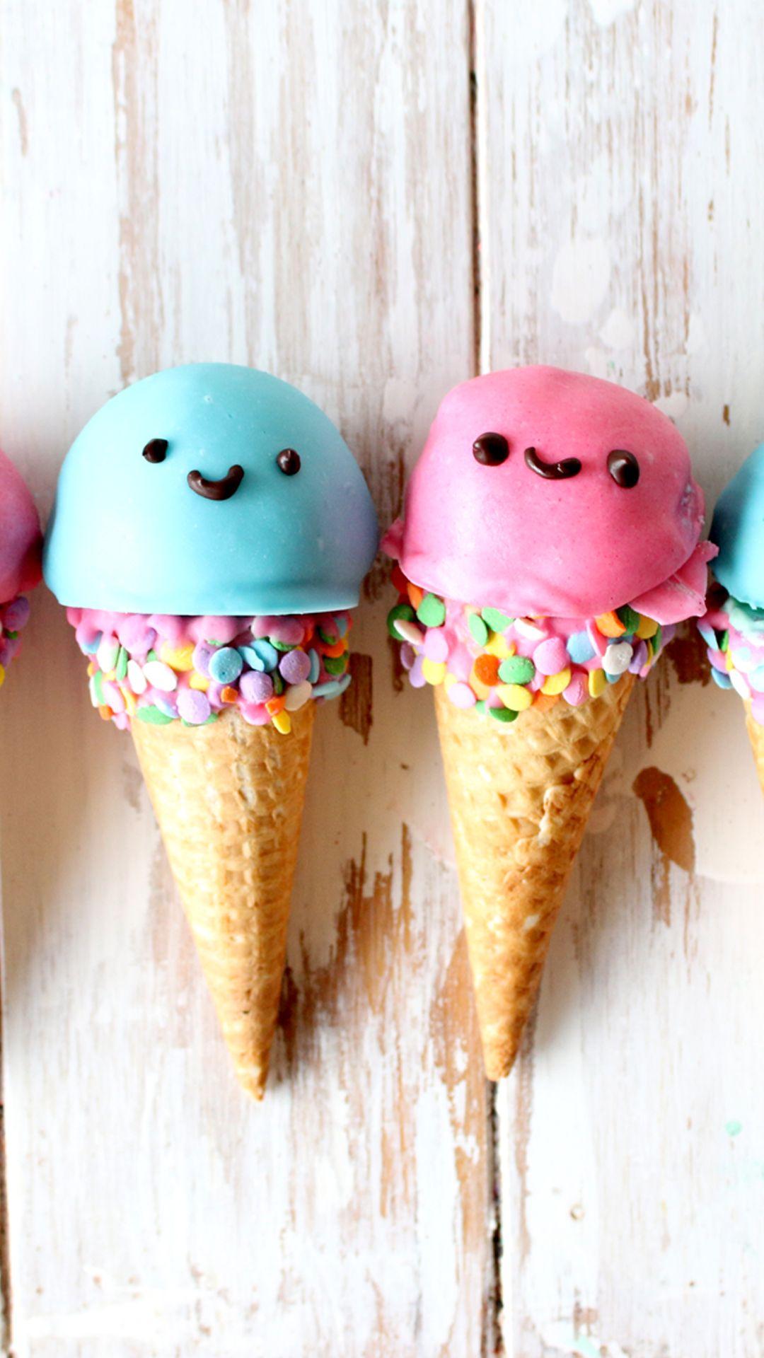 1080x1920 Kawaii Ice Cream Cones The Scran Line