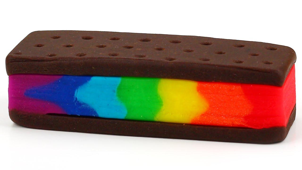 1280x720 Play Doh Rainbow Ice Cream Sandwich Easy