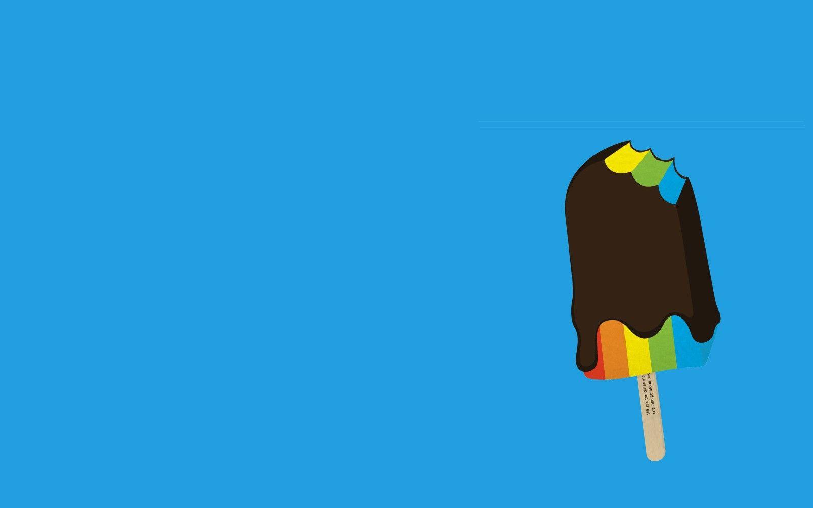 1600x1000 Bitten rainbow ice cream wallpaper and image