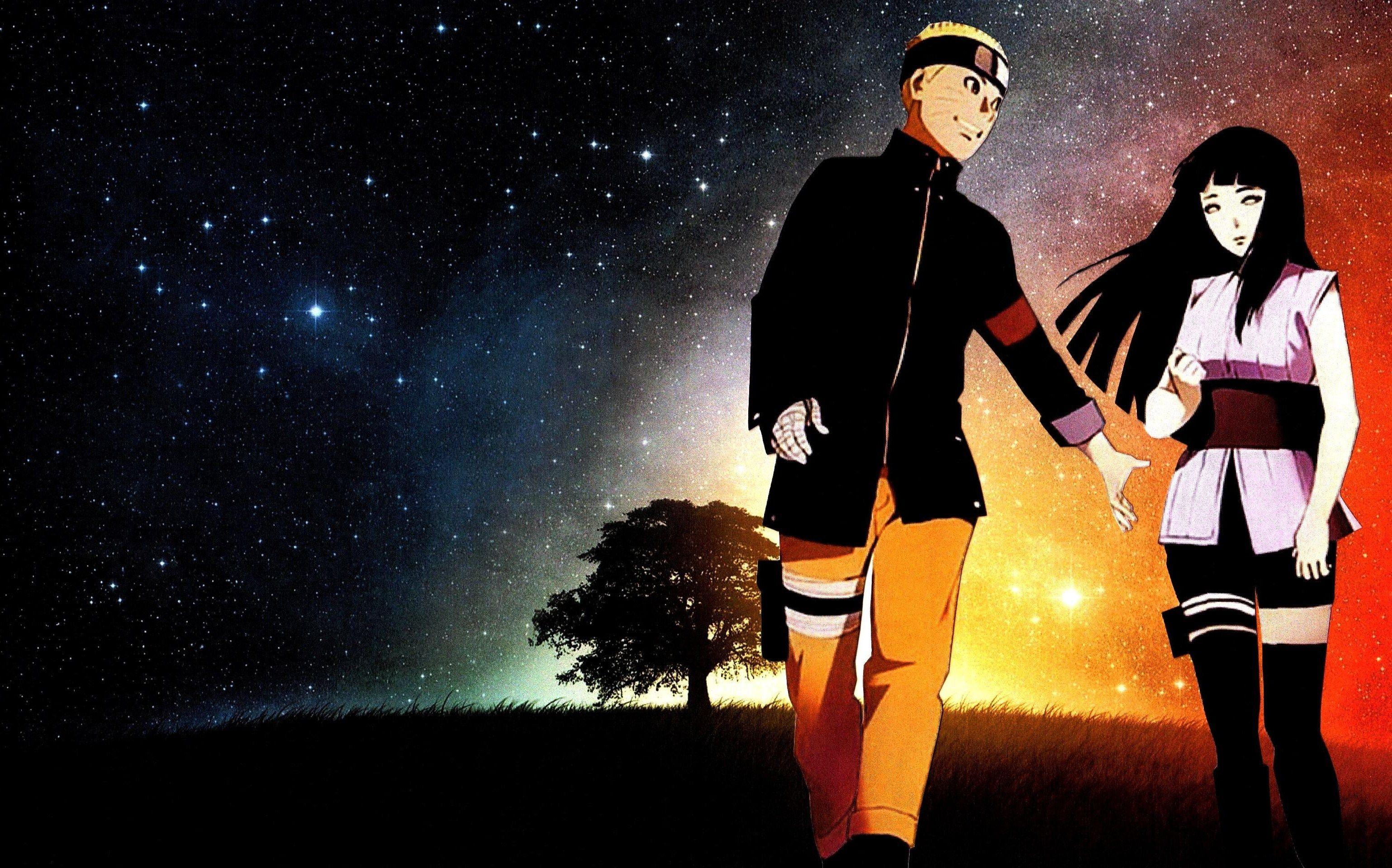 Wallpaper Anime Naruto Hinata Hyuga Naruto Uzumaki  Wallpaperforu