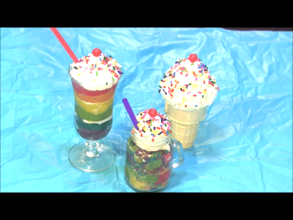 1024x768 Mini Cake Pop Rainbow Milkshake And A Rainbow Cake Pop Ice Cream