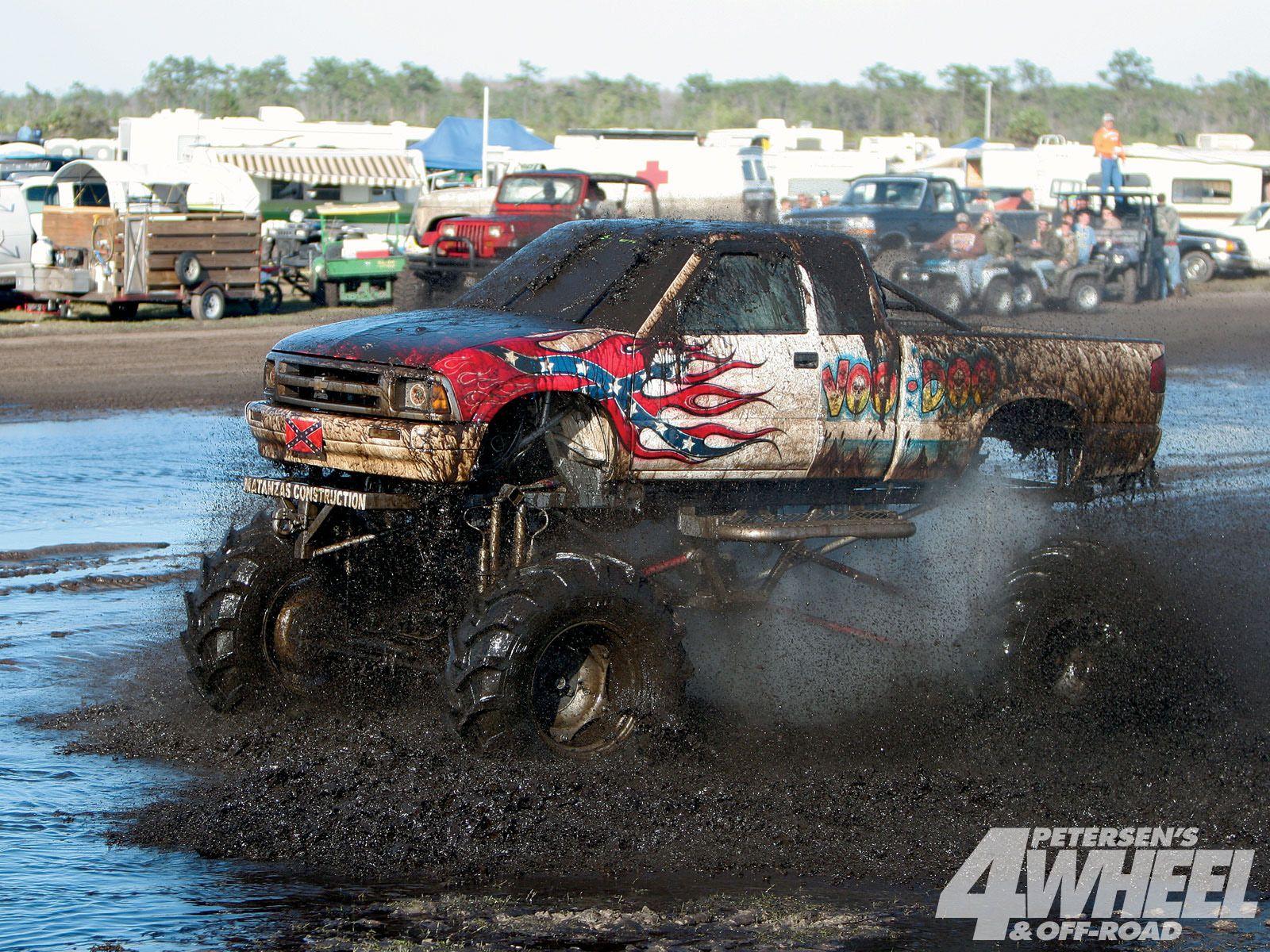 1600x1200 Free download MUD BOGGING 4x4 offroad race racing monster truck