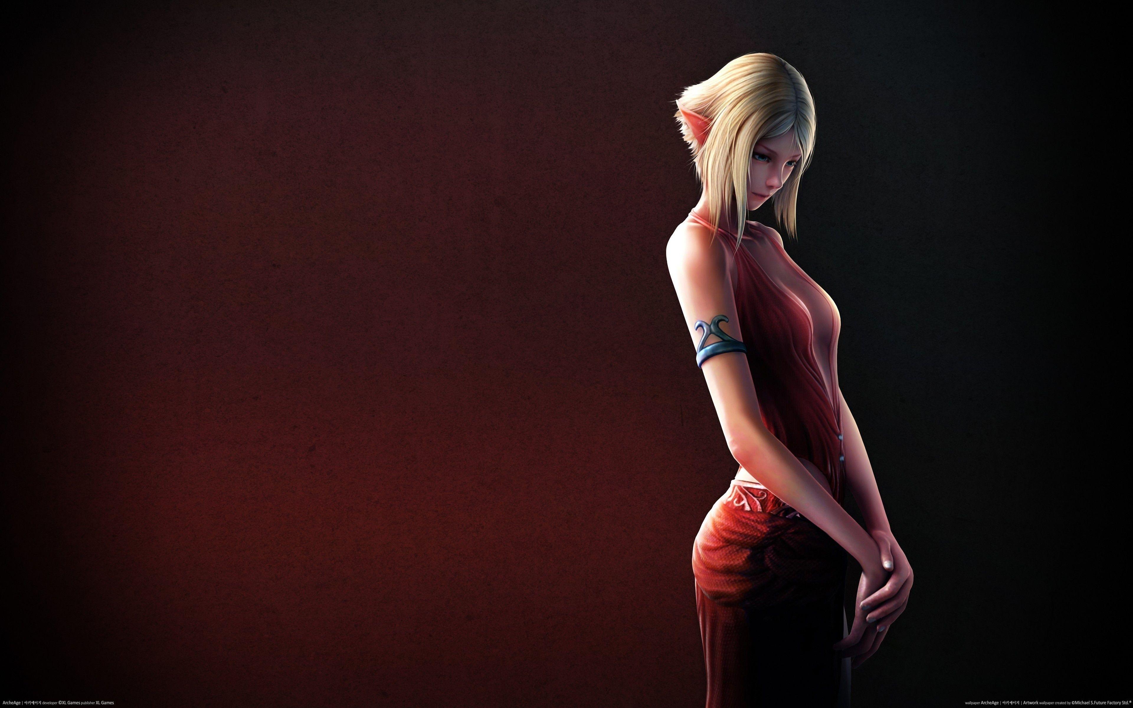 3840x2400 elves, Archeage, Fantasy, Girls, Games, Elf Wallpaper HD / Desktop and Mobile Background