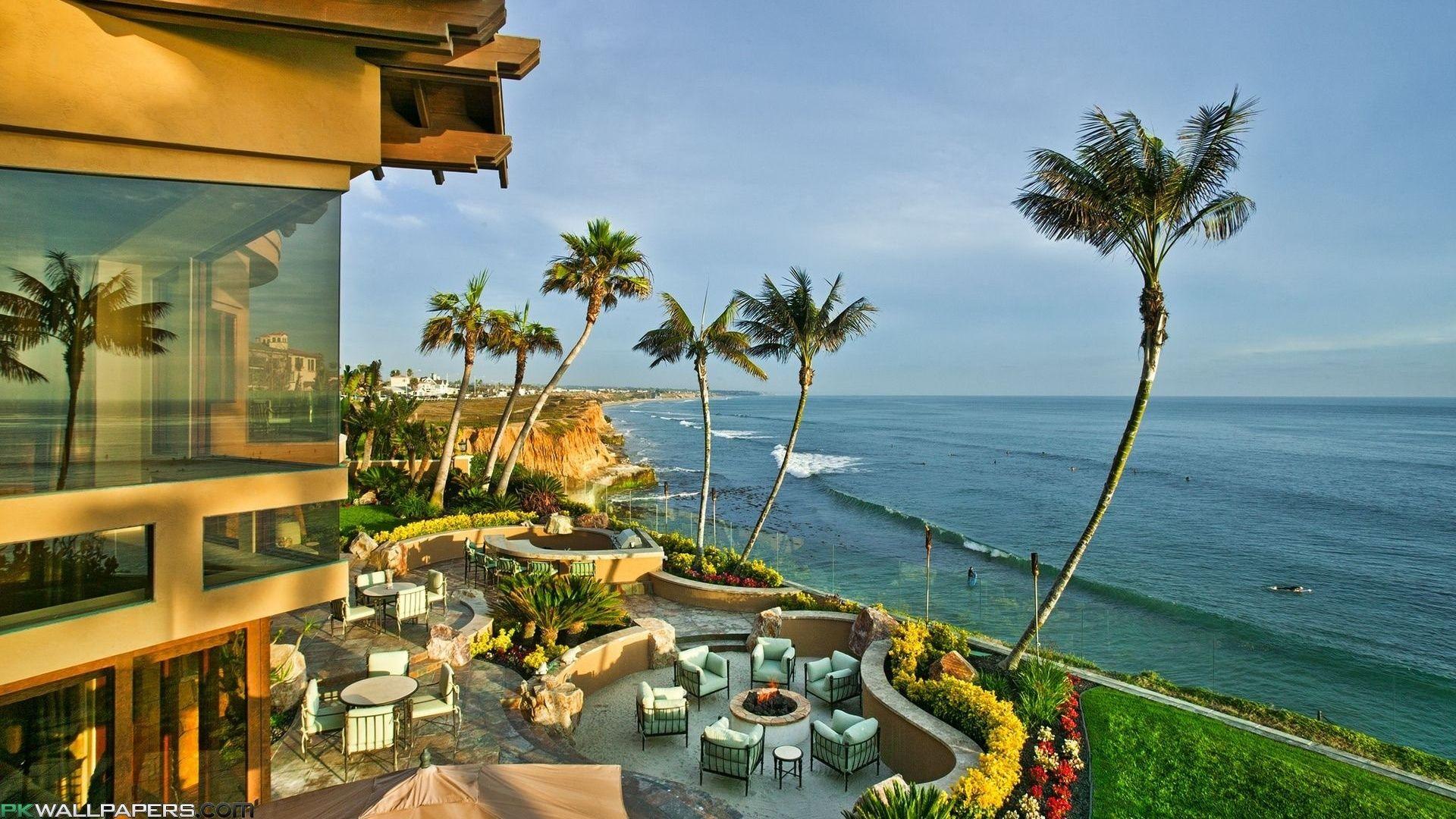 1920x1080 Massive beach living area. Aspirational living