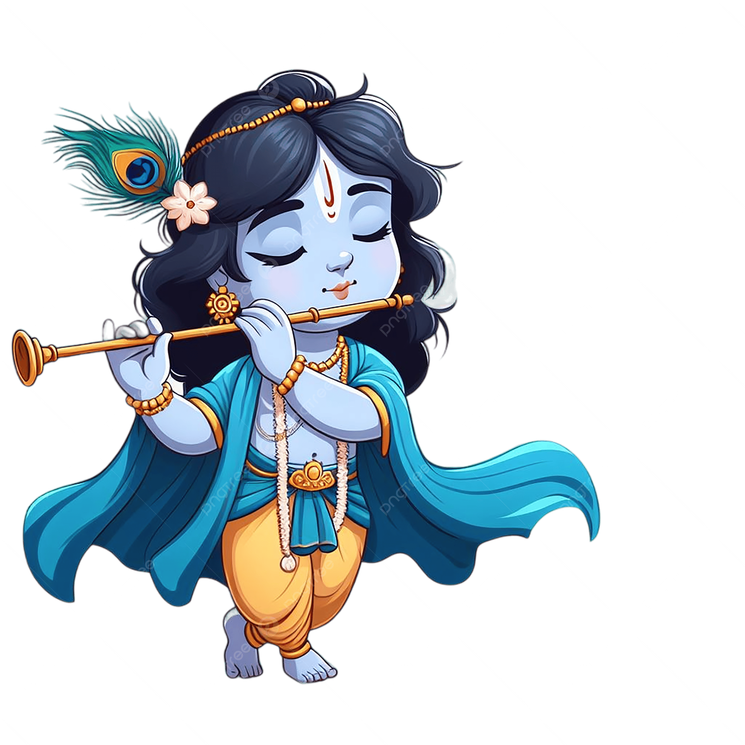 2500x2500 Krishna Beautiful Baby PNG Transparent Image Free Download