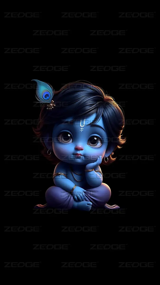 674x1198 Cute krishna wallpaper