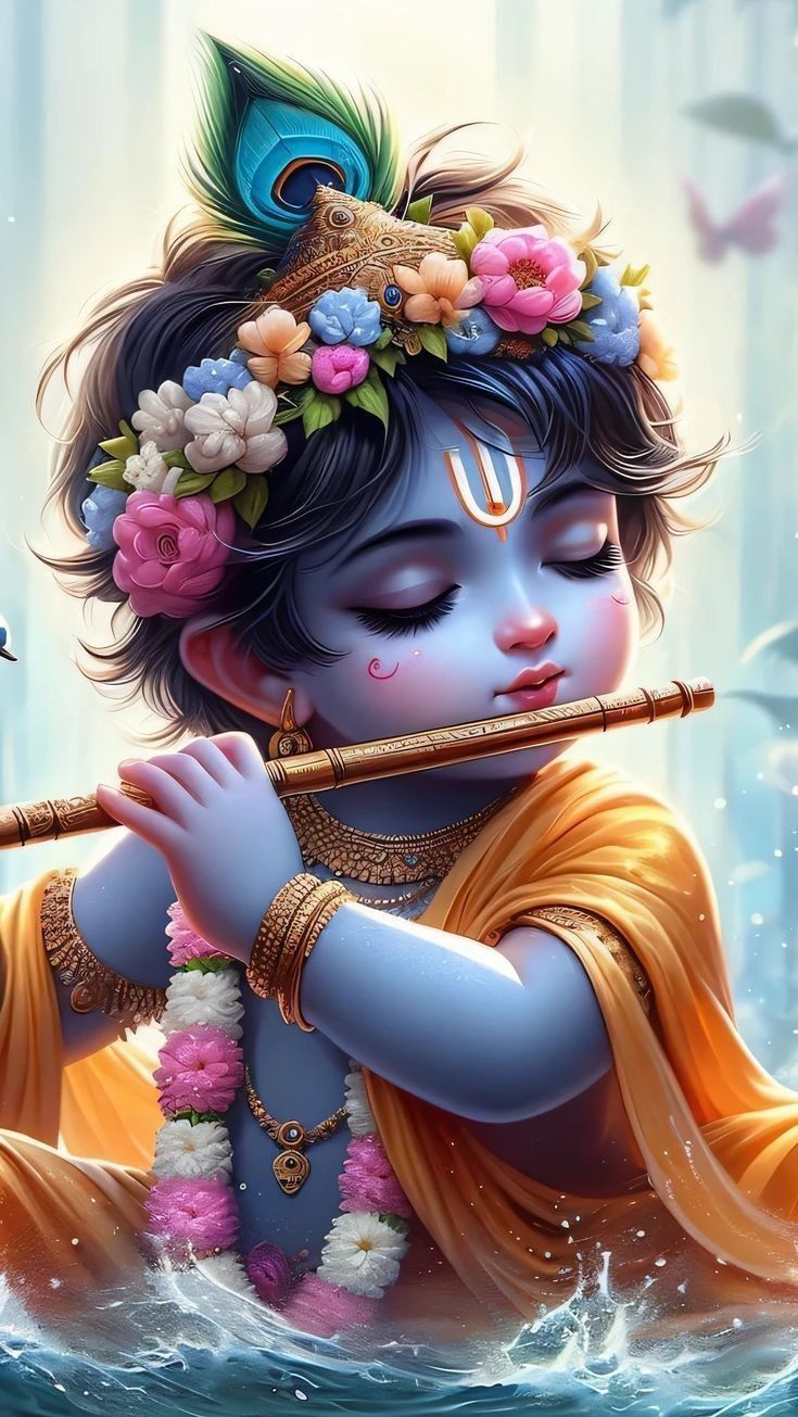 735x1305 Riddhi. Cute krishna, Krishna, Little kanha ji image
