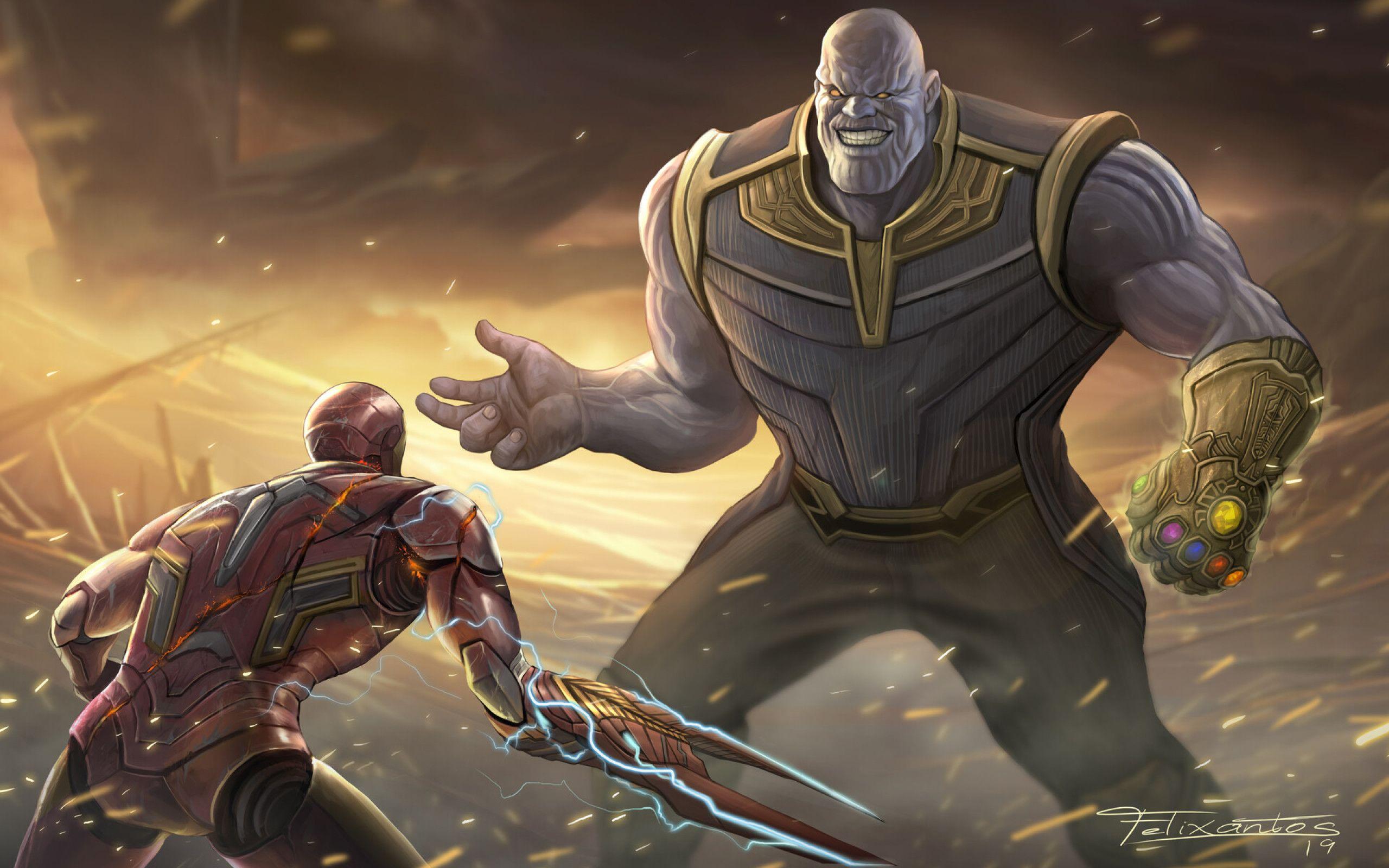 2560x1600 Thanos Vs Iron Man Avengers Endgame 2560x1600 Resolution