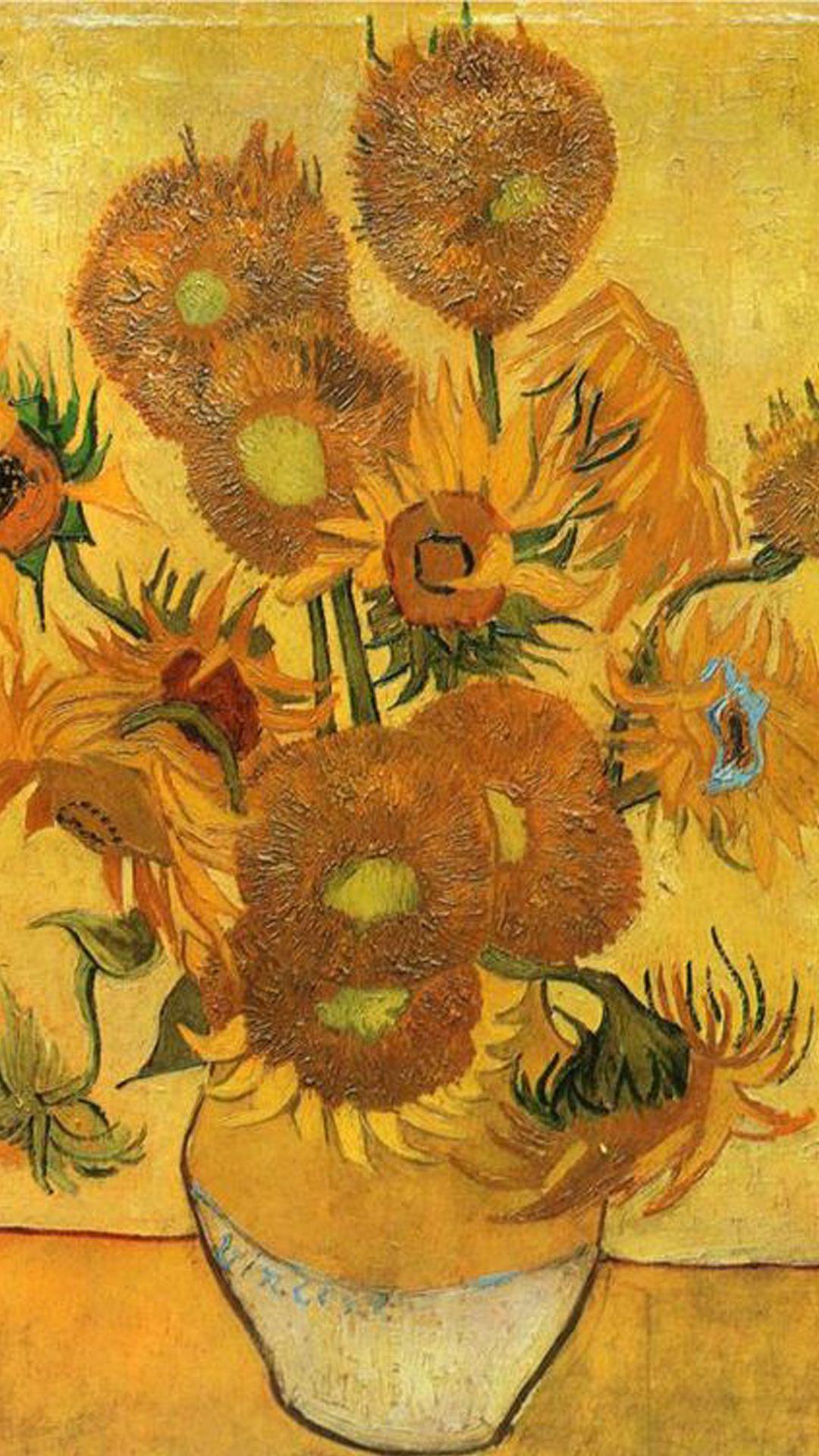Van Gogh Sunflower iPhone Wallpapers - Top Free Van Gogh Sunflower ...
