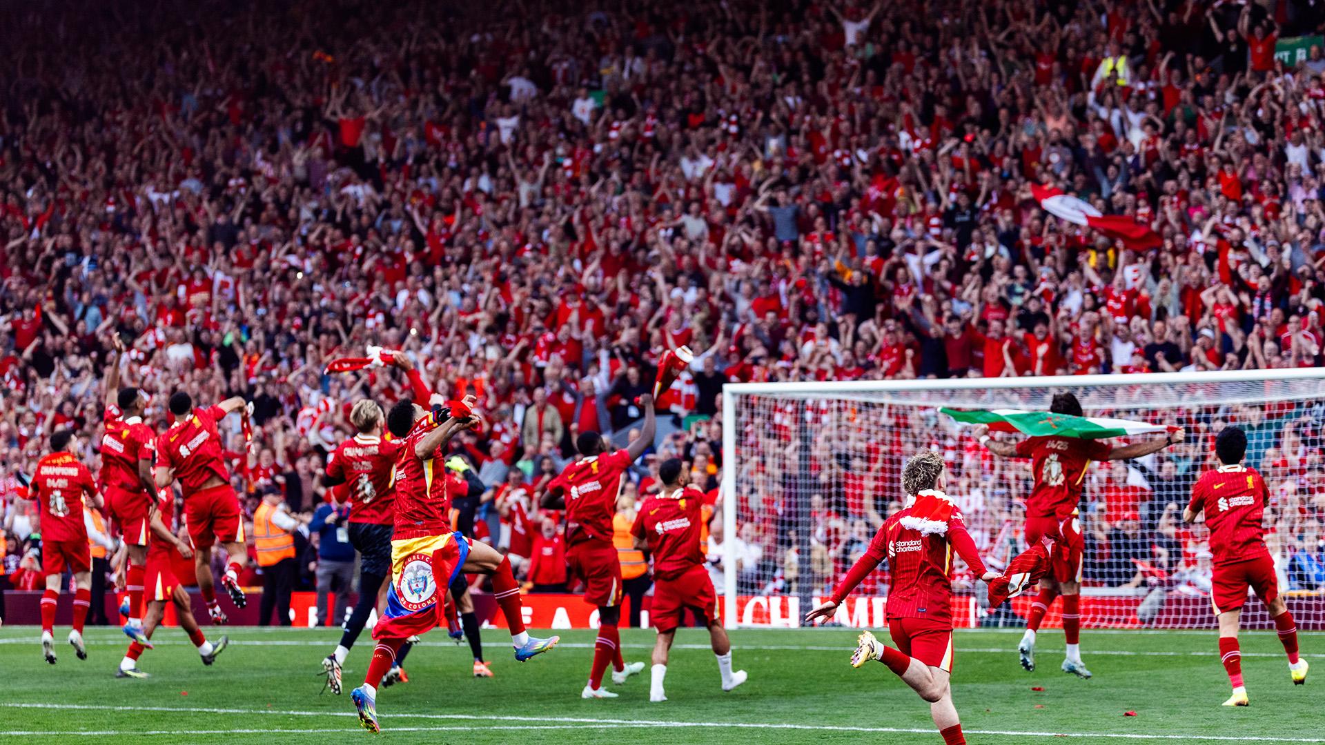 1920x1080 In photo: Joyous scenes as Anfield hails Liverpool clinching league title