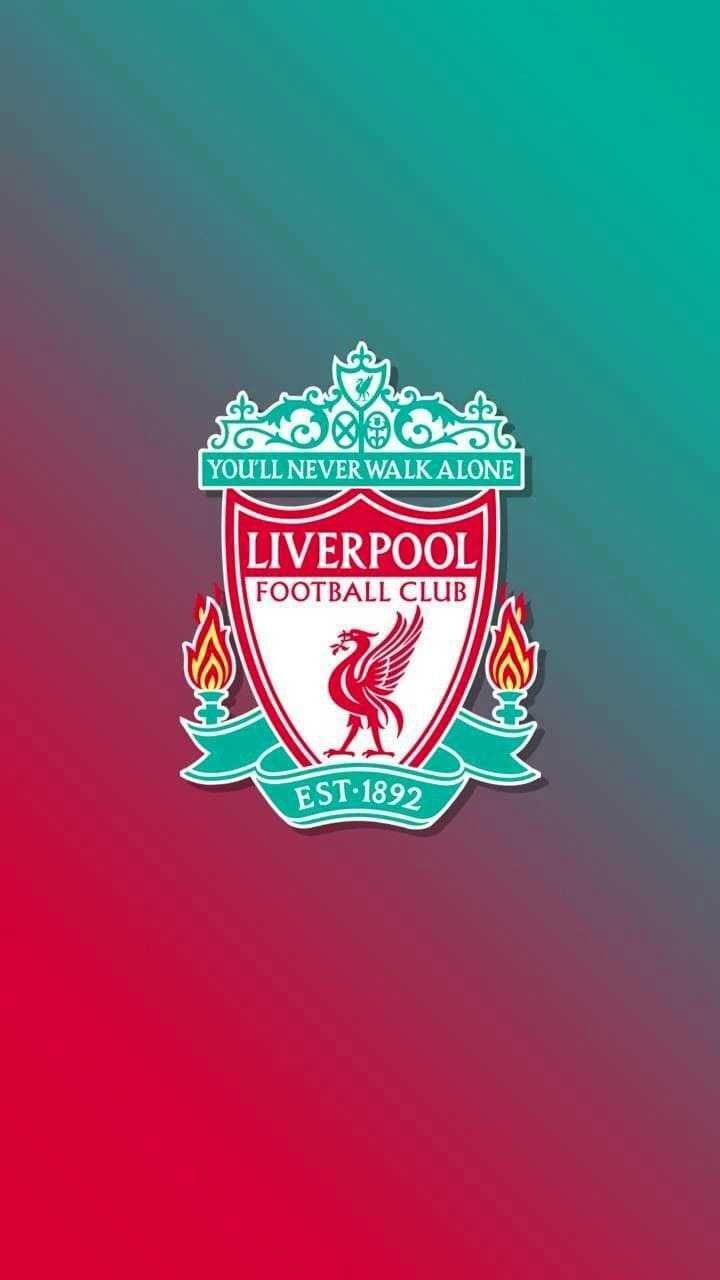 720x1280 Liverpool FC Football Club LFC Gradient Red Turquoise Logo 1892