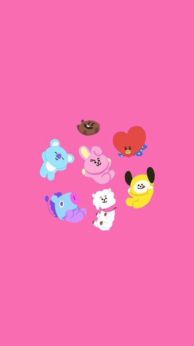 675x1200 Bt21 Valentines Wallpaper