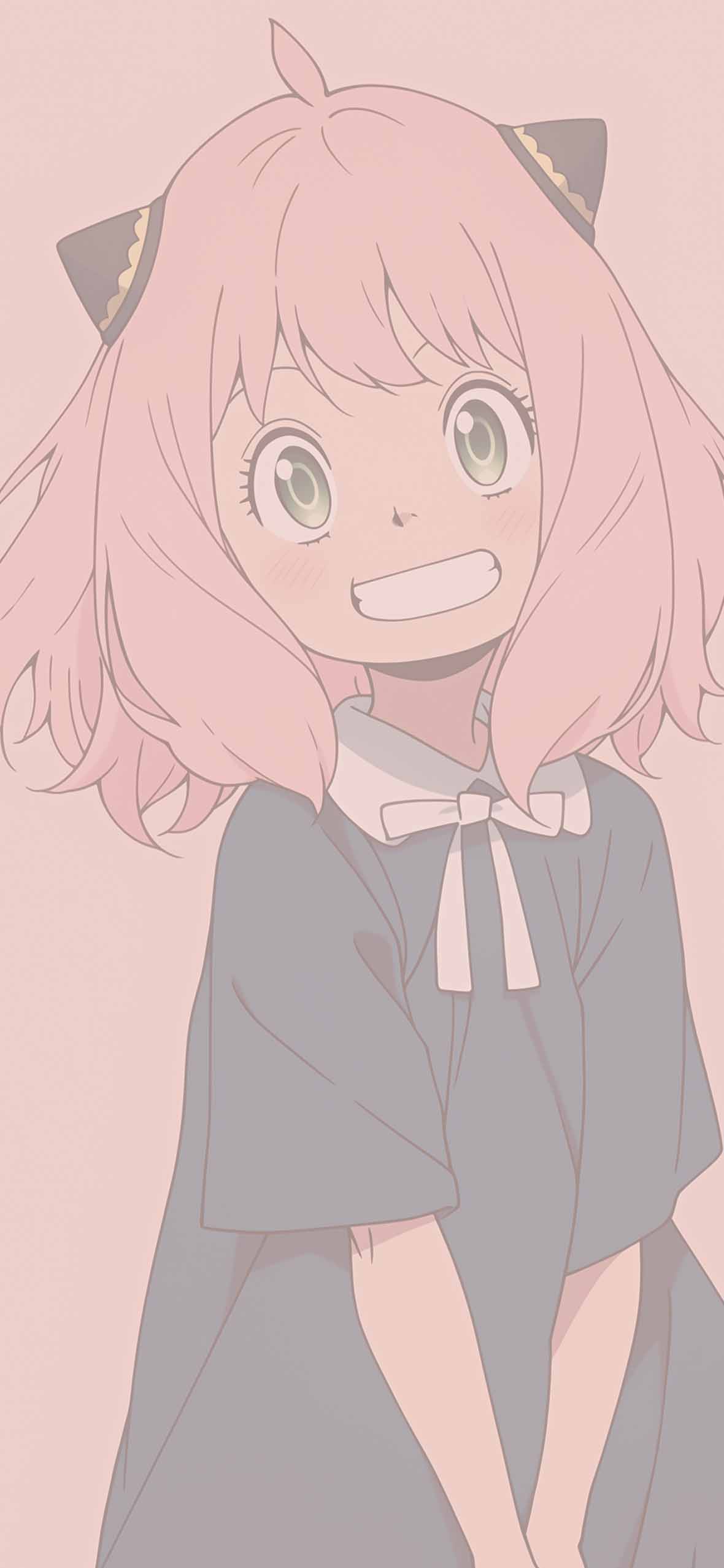 1180x2554 Anya Forger Anime Style Spy x Family Wallpaper