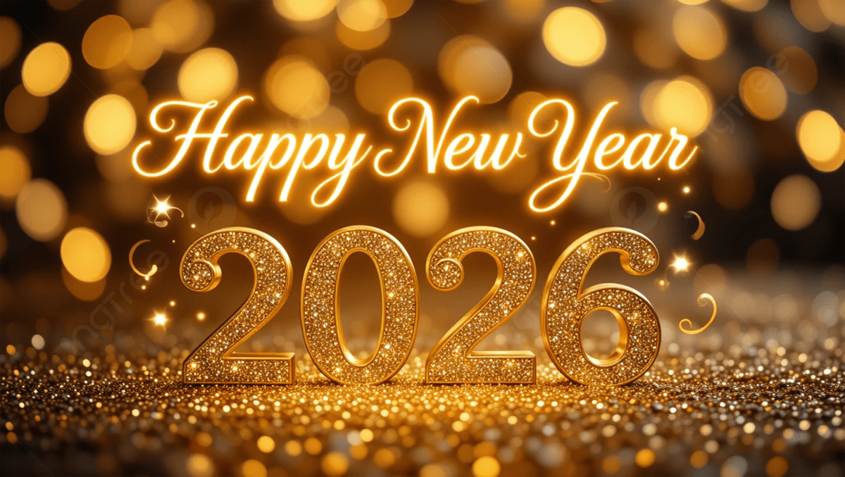 1200x678 Golden Greetings For The New Year 2026 Background, Happy New Year, New Year 2026 Background Image And Wallpaper for Free Download