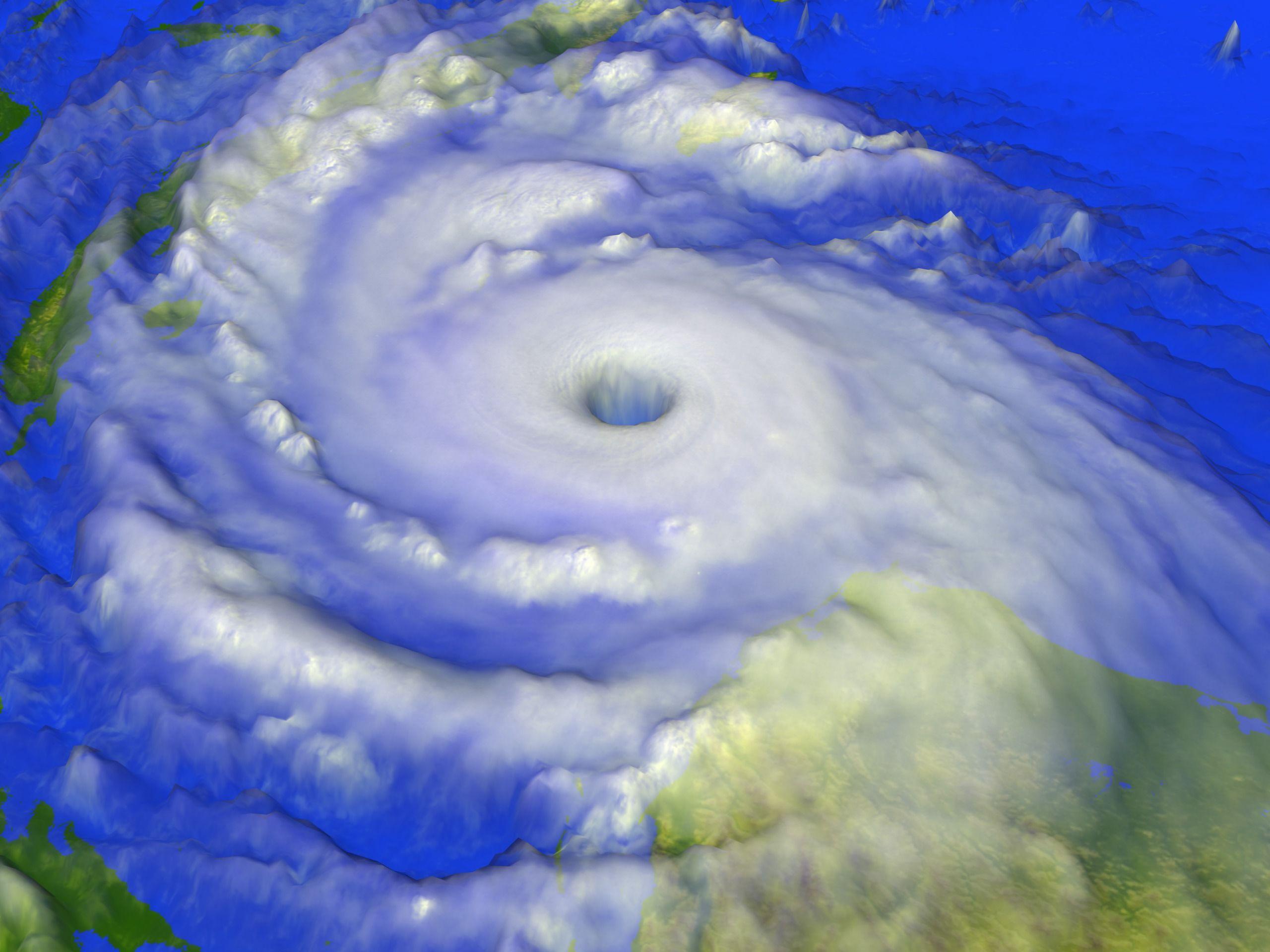 2560x1920 SVS: Hurricane Mitch from TRMM: October 1998