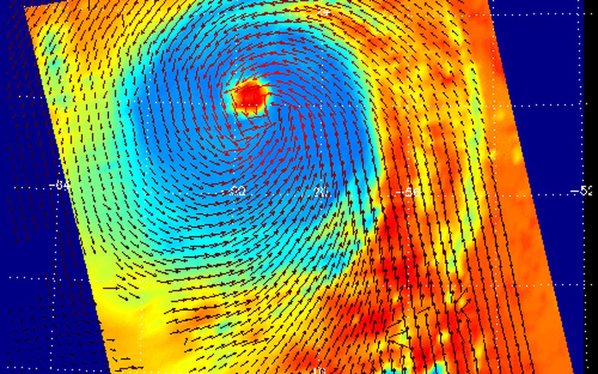 1920x1200 Space Image. Hurricane Isabel, AIRS Infrared and SeaWinds