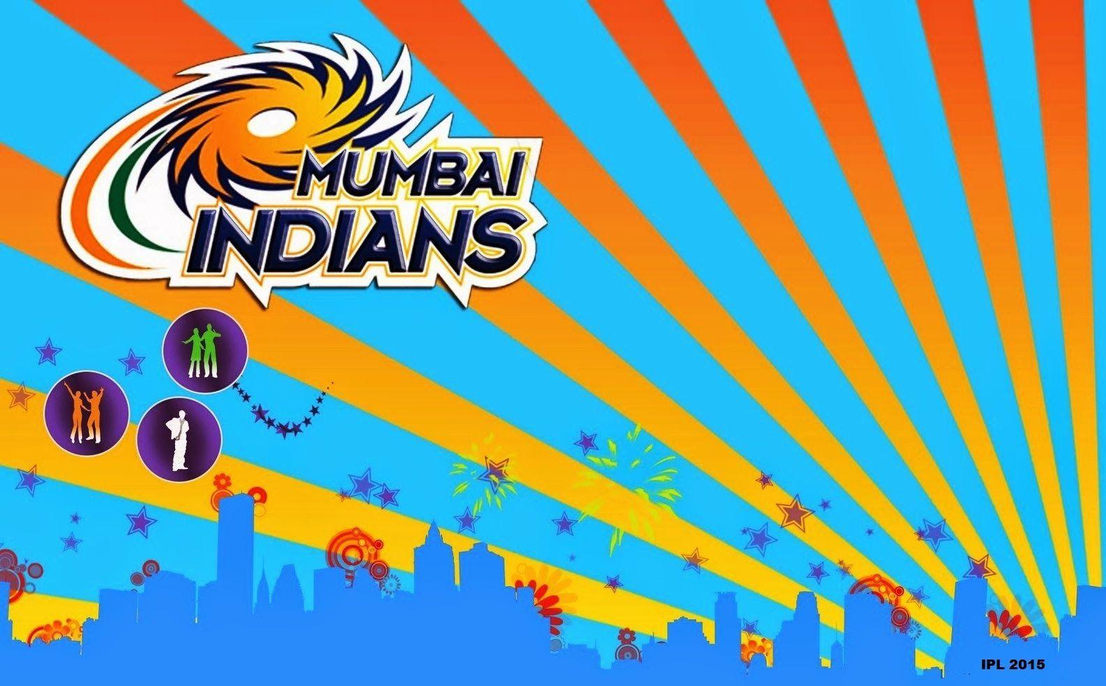 1586x984 IPL 8 2015 Mumbai Indians (MI) Team Jersey, Logo, HD Wallpaper