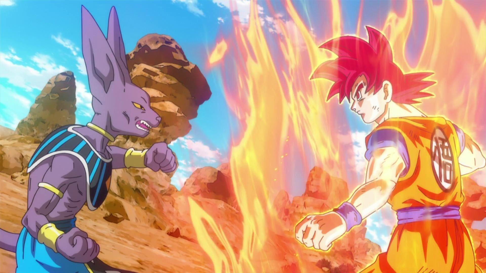 1920x1080 Super Saiyan God Goku Wallpaper
