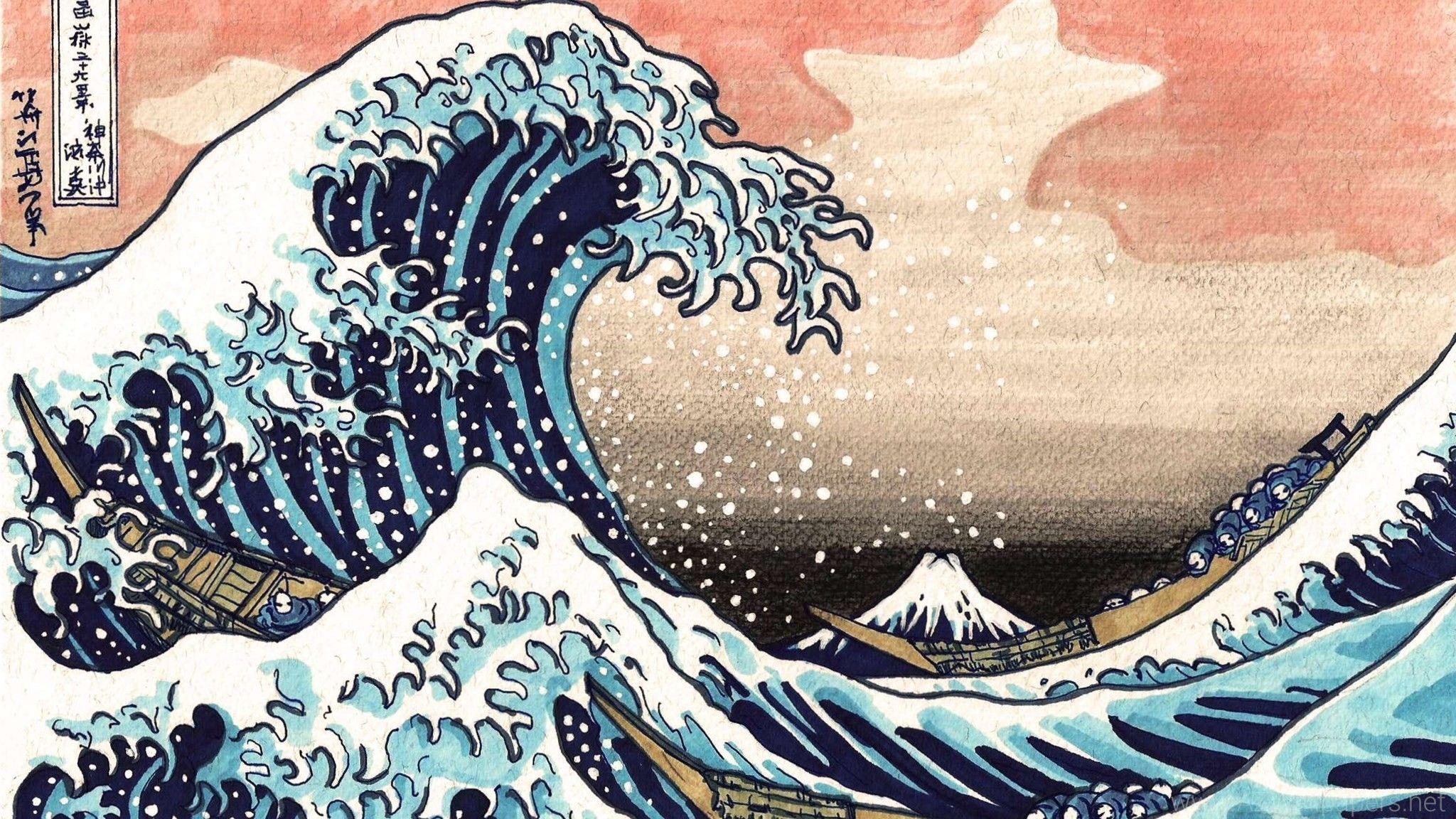 The Great Wave Off Kanagawa Wallpapers Top Free The Great Wave Off Kanagawa Backgrounds