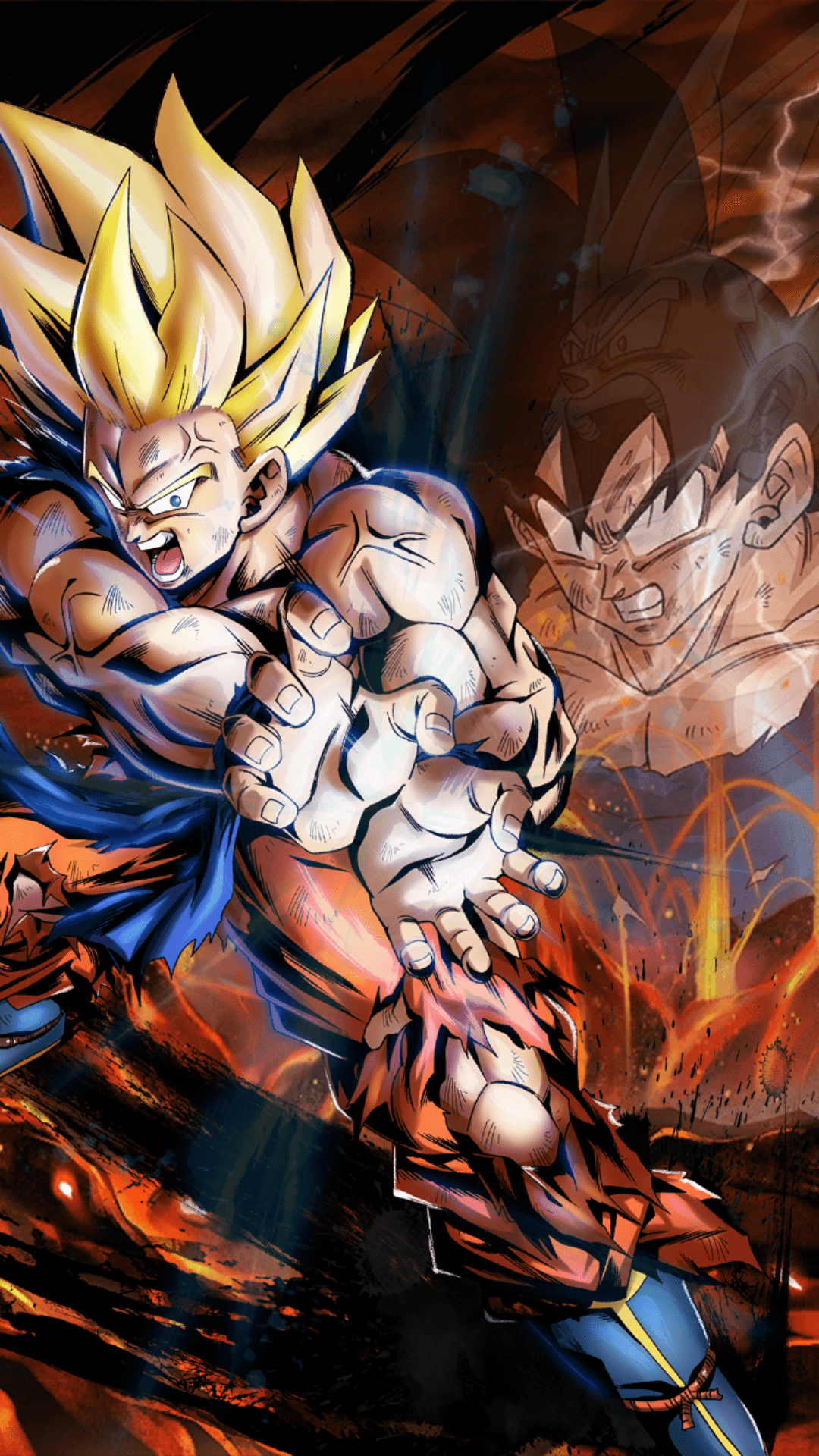 1080x1920 Dragon Ball Legends Ssj Goku Wallpaper & Background
