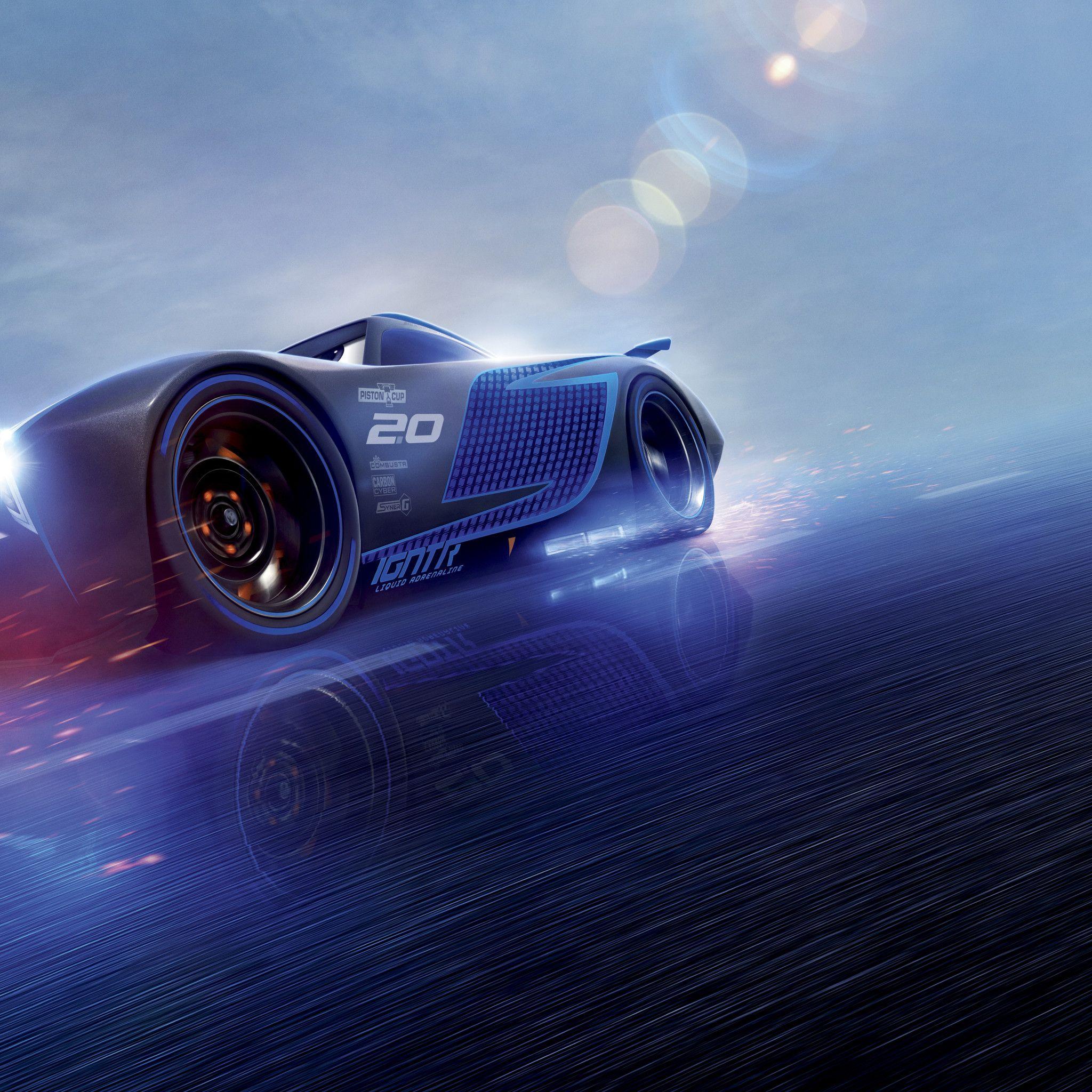2048x2048 Cars 3 Jackson Storm 8k iPad Air HD 4k Wallpaper