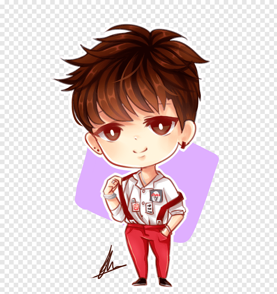 910x967 War of Hormone BTS Drawing Chibi Fan art, Chibi PNG