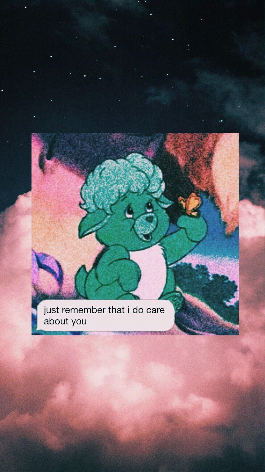 1125x2002 freetoedit carebear carebears carebearaesthetic wallpap
