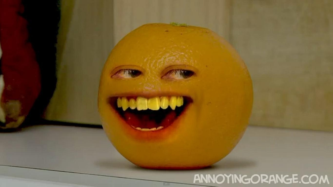 1366x768 Annoying Orange Wallpaper