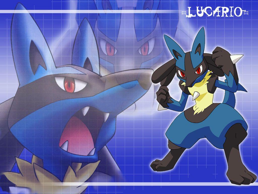 1024x768 Lucario Desktop. Don't see your favorite Pokemon on this board