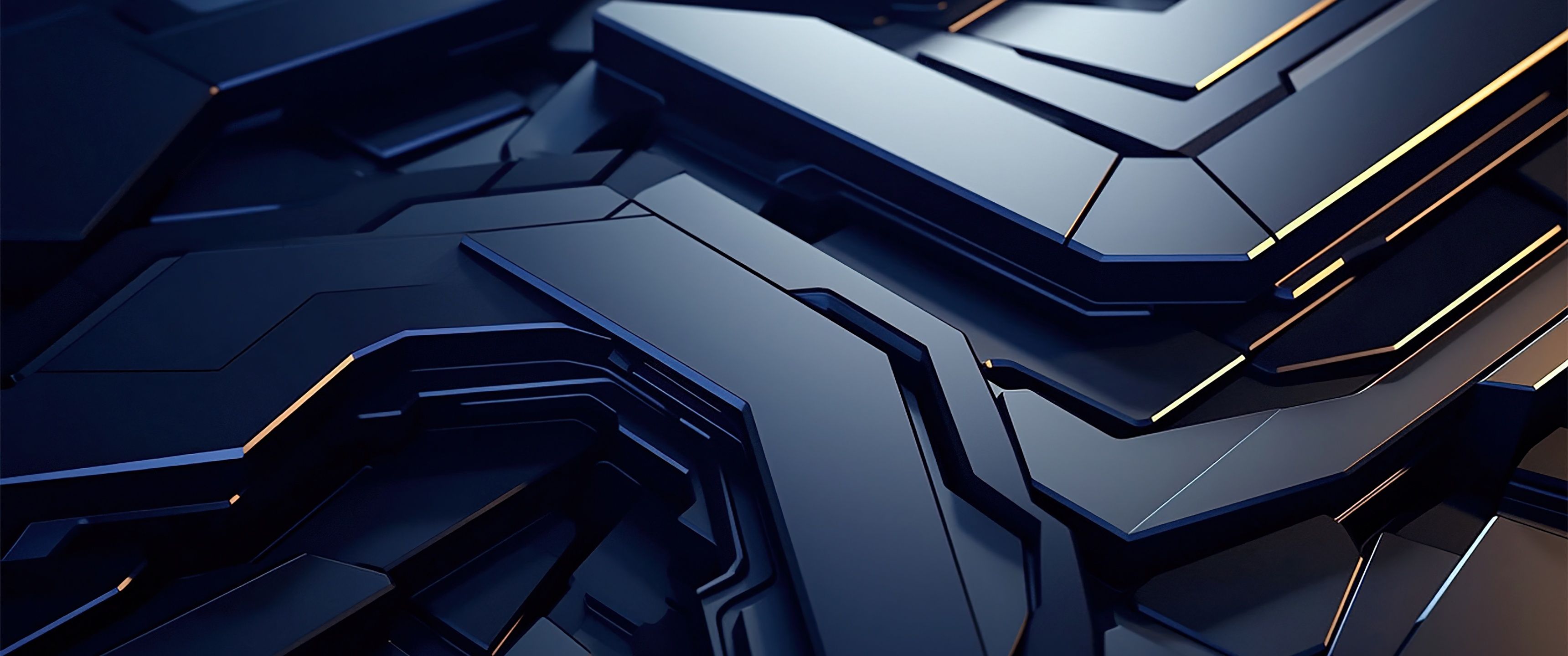 3440x1440 Futuristic Wallpaper 4K, 3D background, Surface, Render