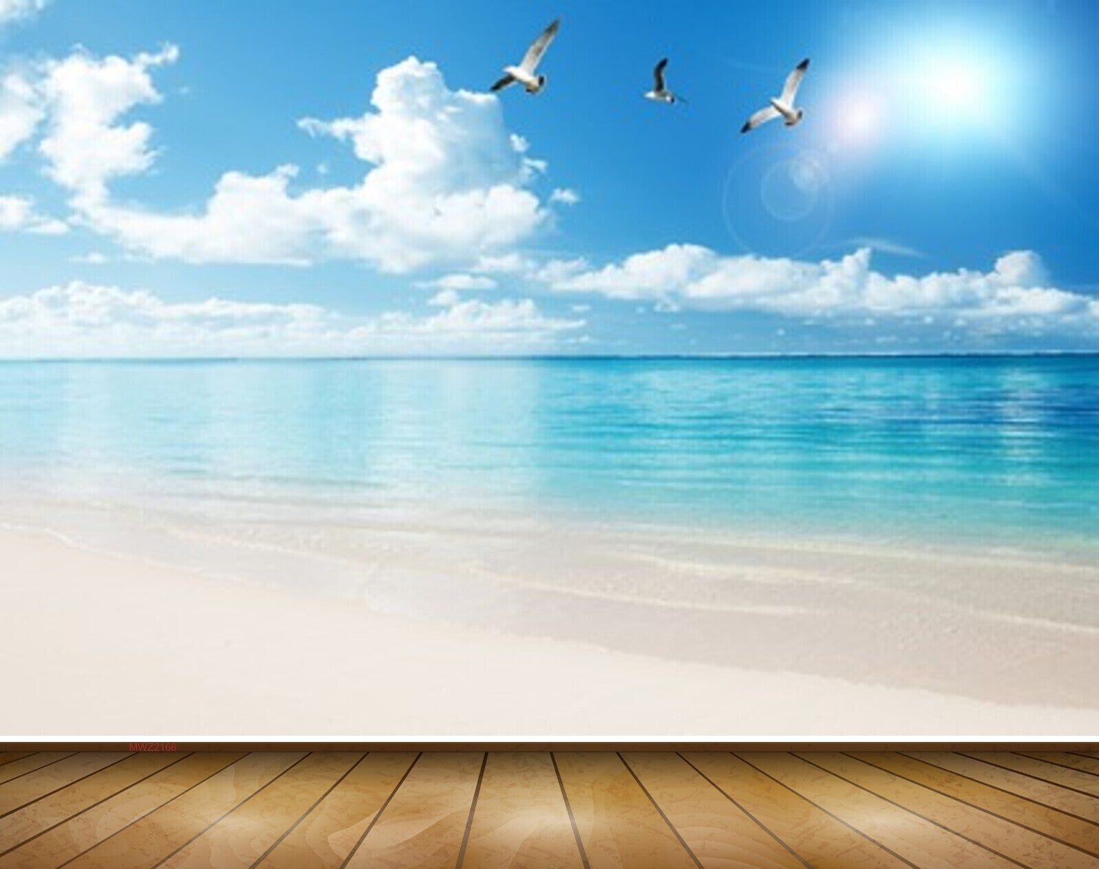 1600x1265 Avikalp MWZ2166 Sea Beach Sand Clouds Birds Sun Nature Water Ocean HD