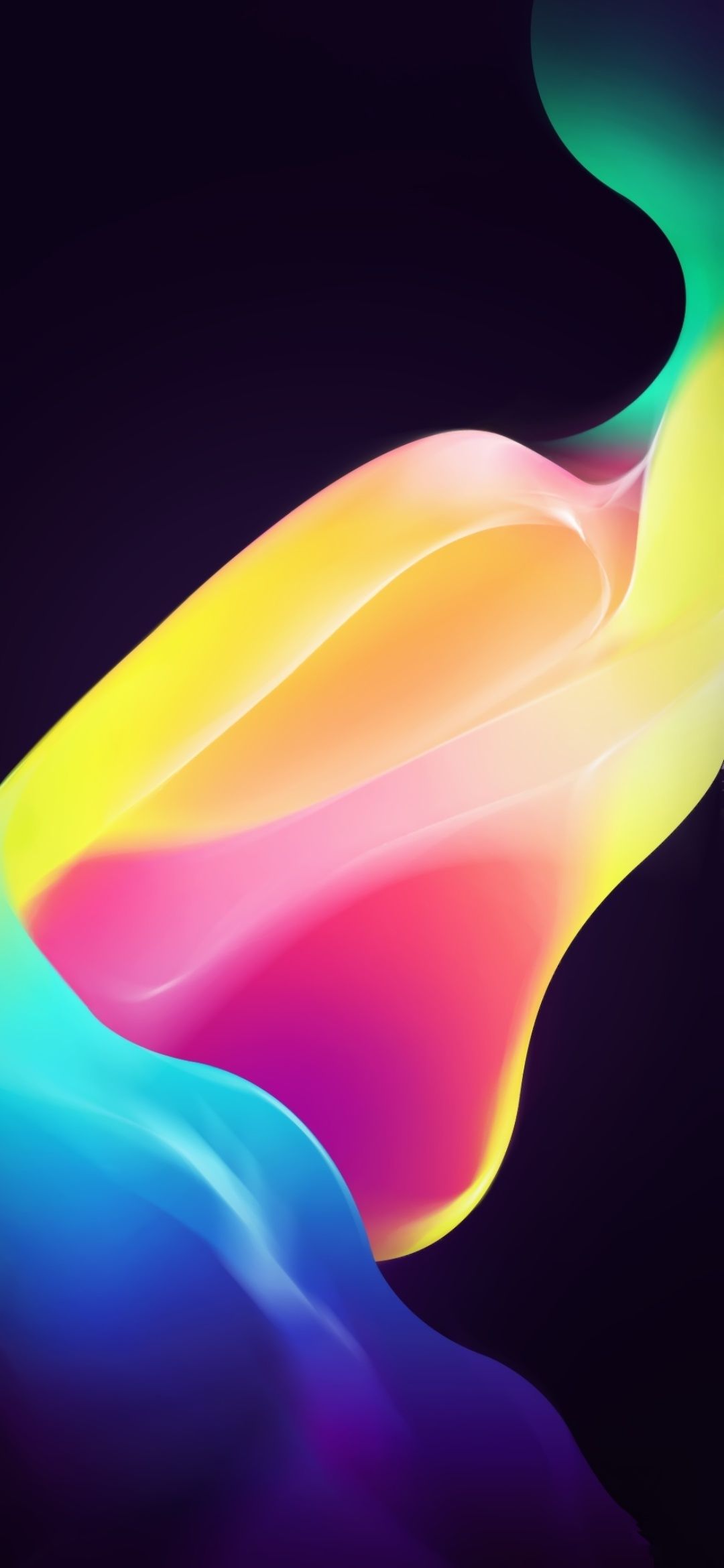 1080x2340 OPPO Reno 3 Pro OPPO IOS Smartphone R11s Multi Colour Abstract Liquid Paint
