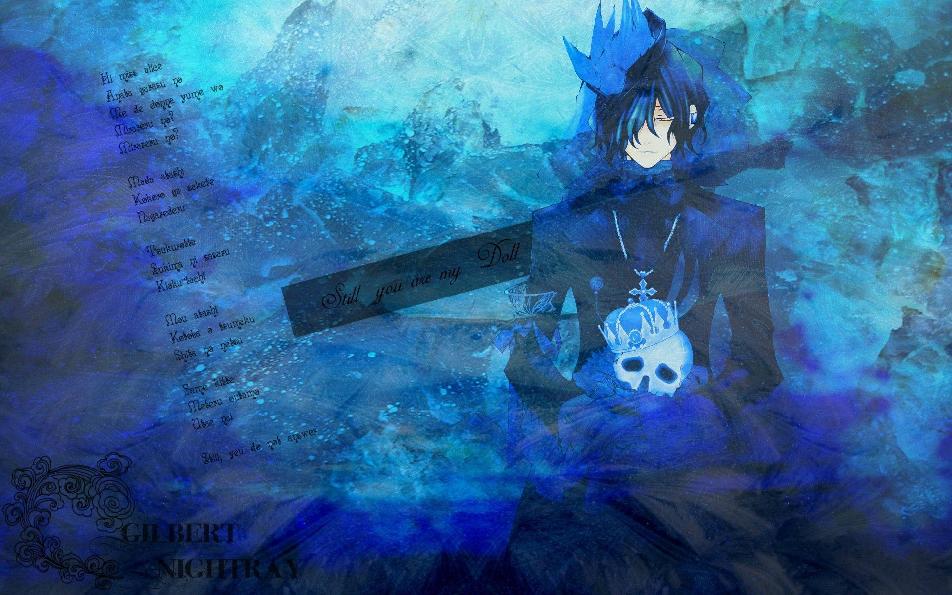 1920x1200 Anime Blue Boy Wallpaper
