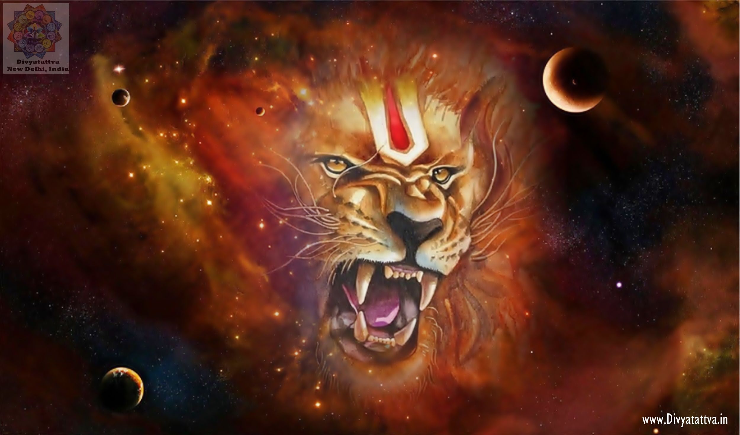 2500x1471 God Narasimha Wallpaper