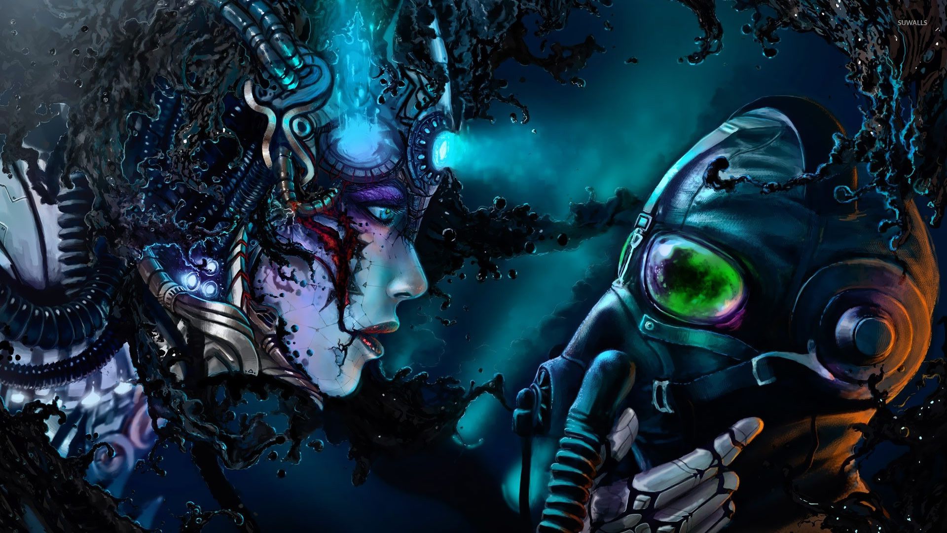 1920x1080 Cyber Goth Wallpaper