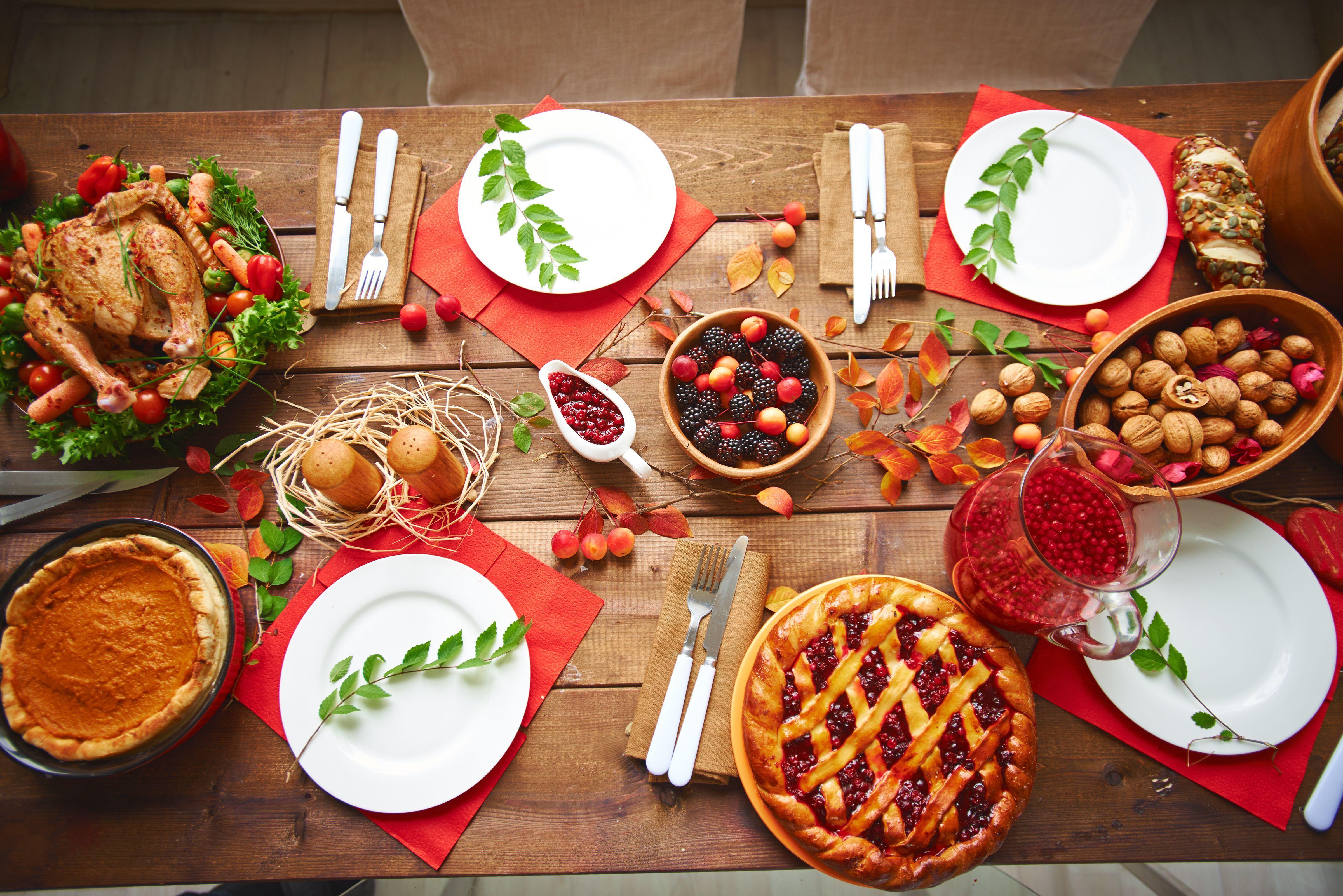 4800x3203 Thanksgiving Food Wallpaper