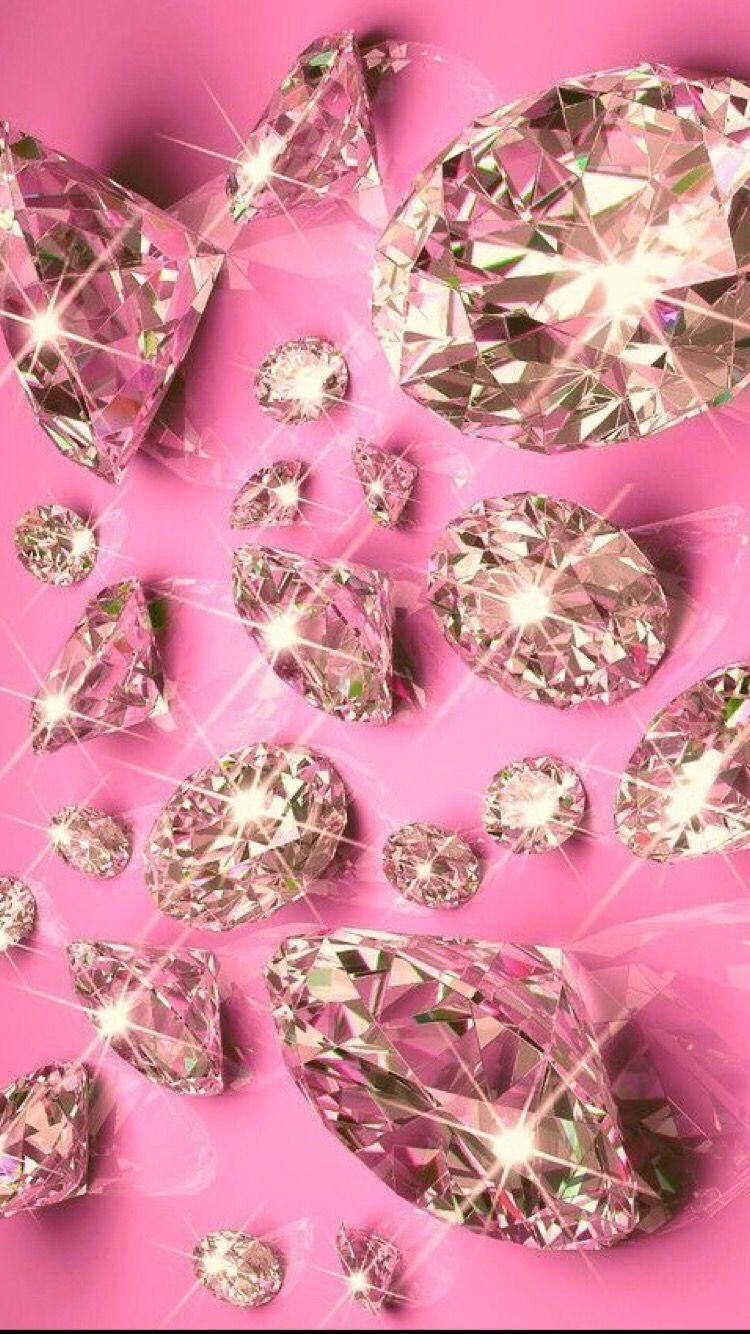 750x1334 Pink Diamonds Wallpaper