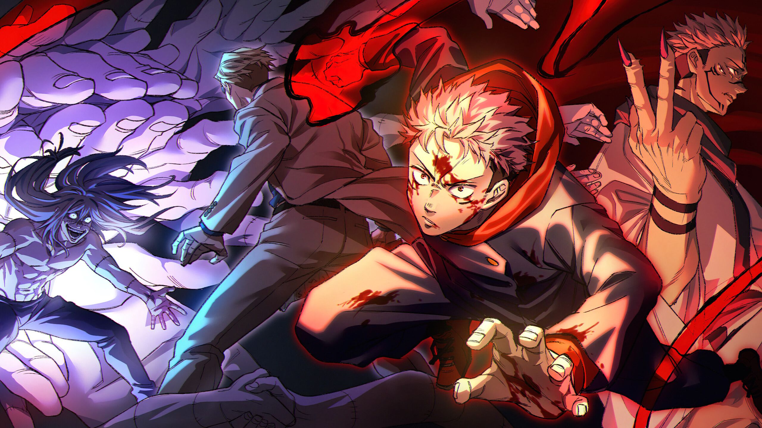 2560x1440 Jujutsu Kaisen Anime Wallpaper iPhone Phone 4K e